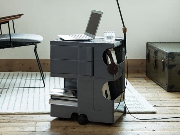 【中古】ボビーワゴン　2段2トレイ　白