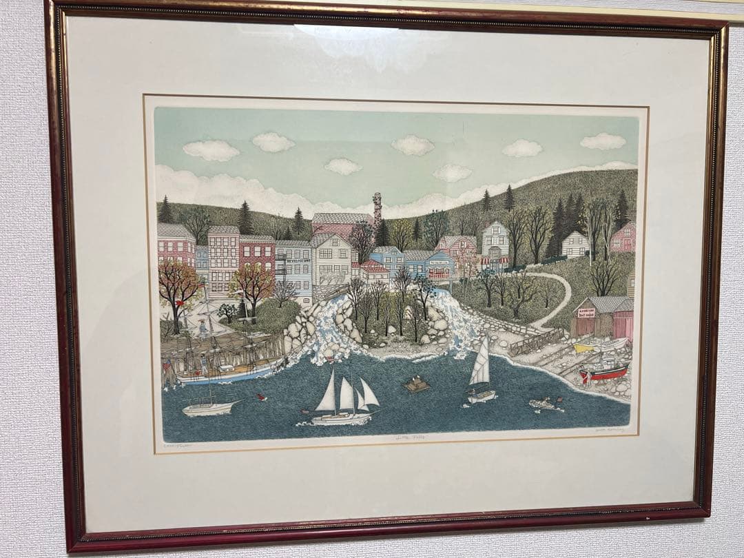 風景画Cuca Romley 「Little Falls」 絵画クカ ロムレイ