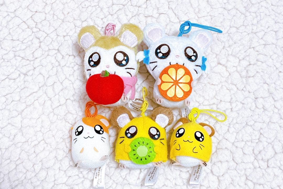 とっとこハム太郎　マスコット　ストラップ　5点