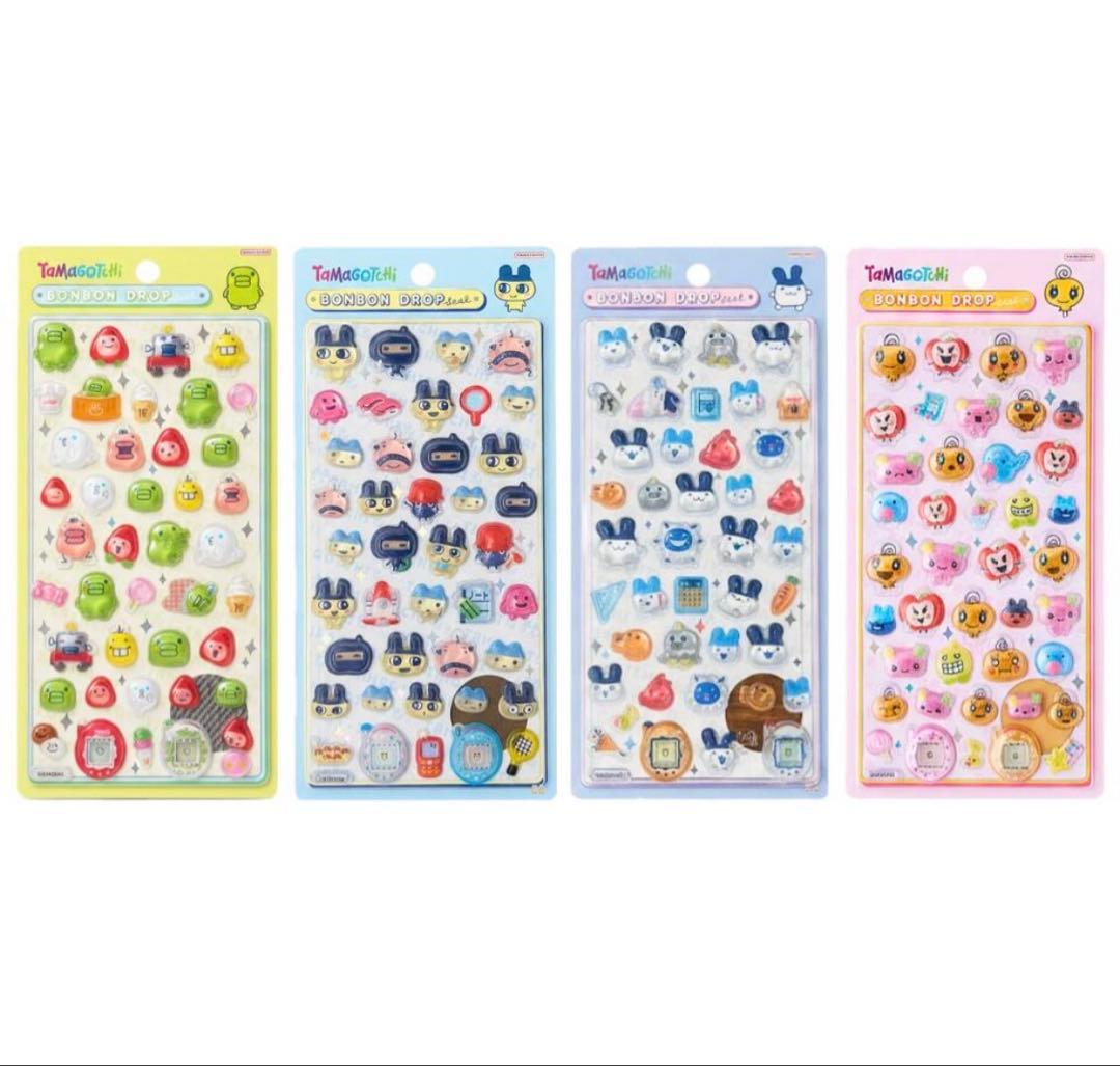 たまごっち　ボンボンドロップシール 4枚セット