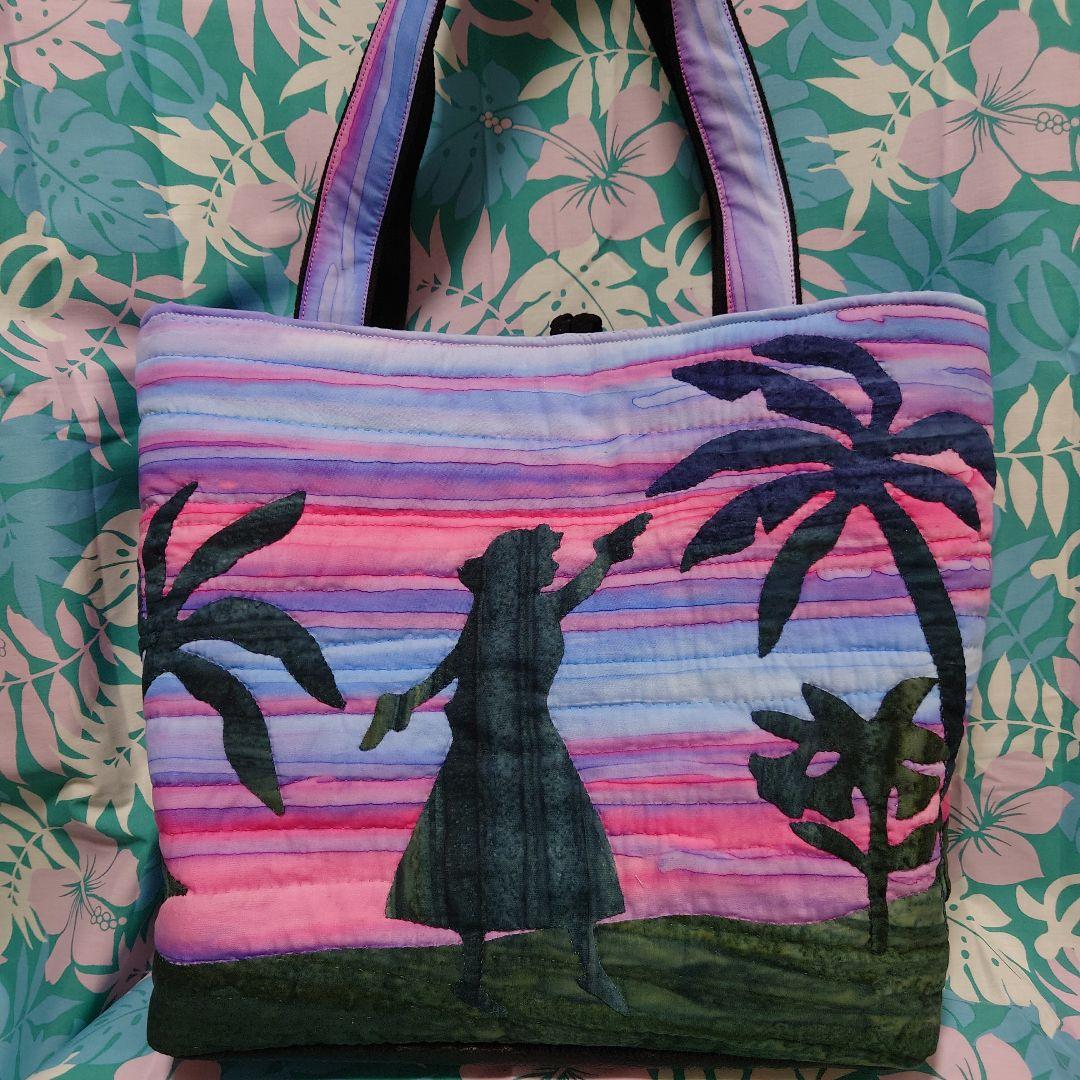 ハワイアンキルトシルエットフラ