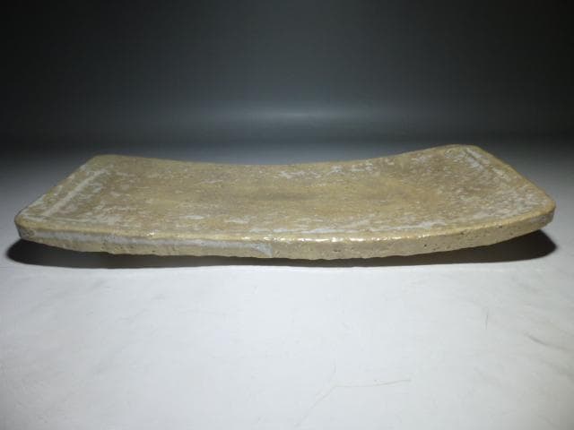 人間国宝　十代　三輪休雪　萩長皿／共箱