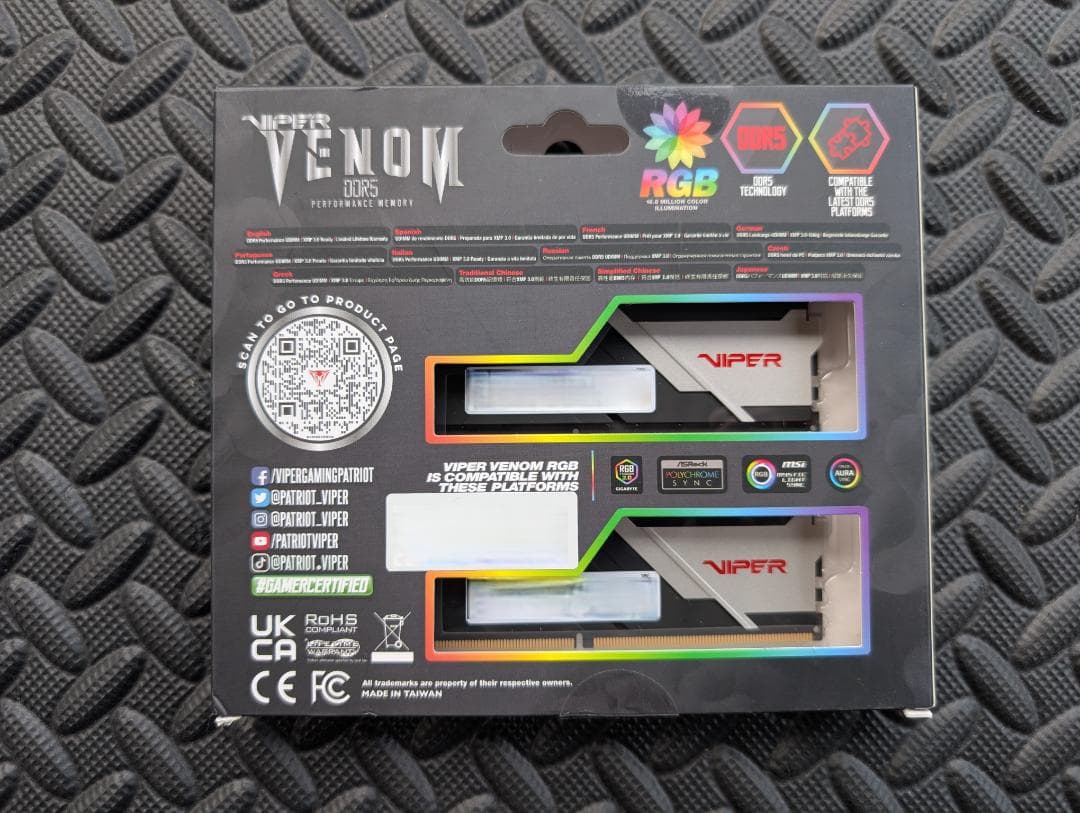 メモリー Patriot Viper Venom RGB DDR5 (2 x 32GB)