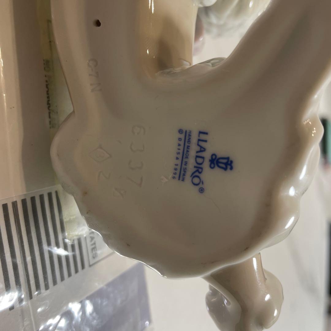【美品】　廃盤　リアドロ　プードル　陶器　置物