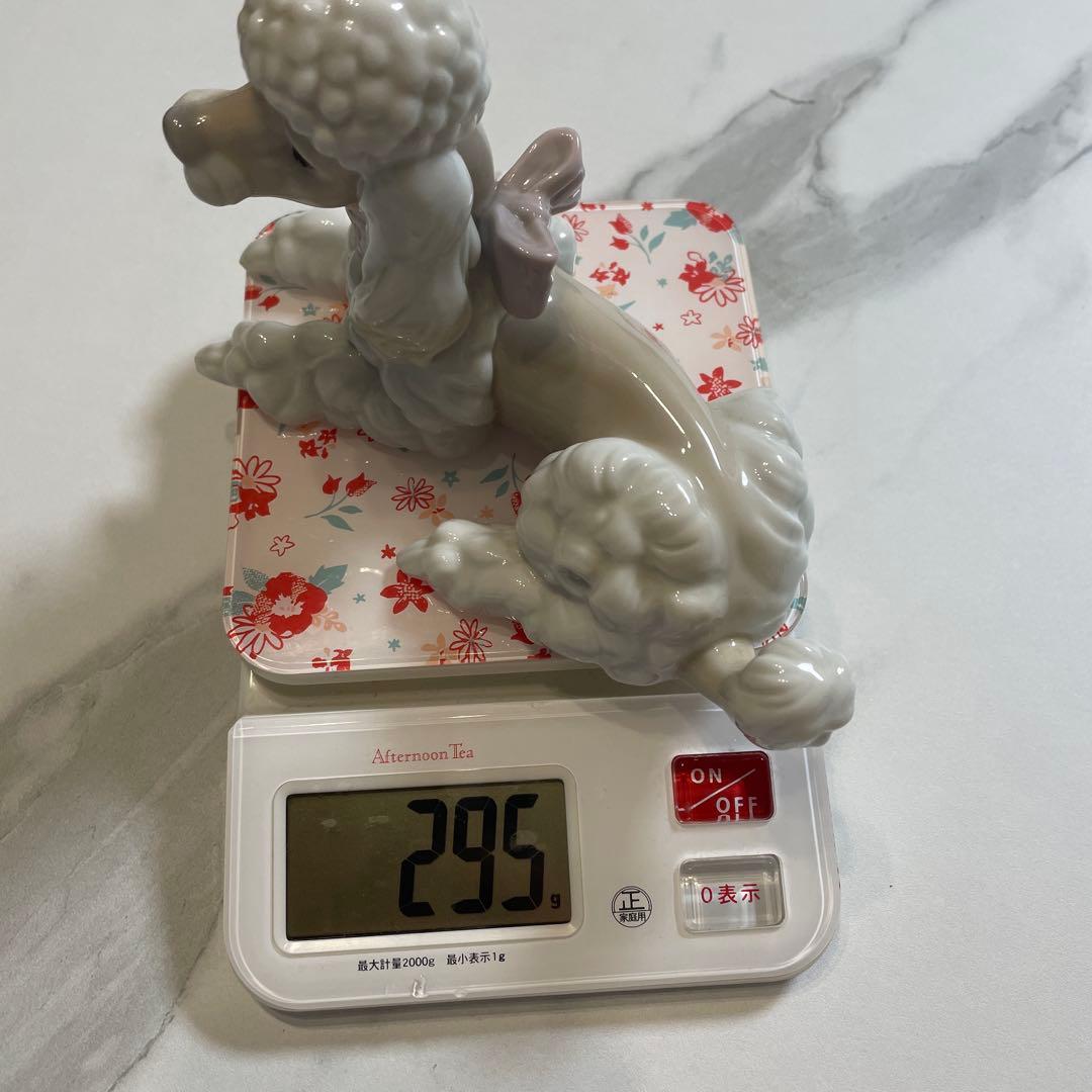 【美品】　廃盤　リアドロ　プードル　陶器　置物