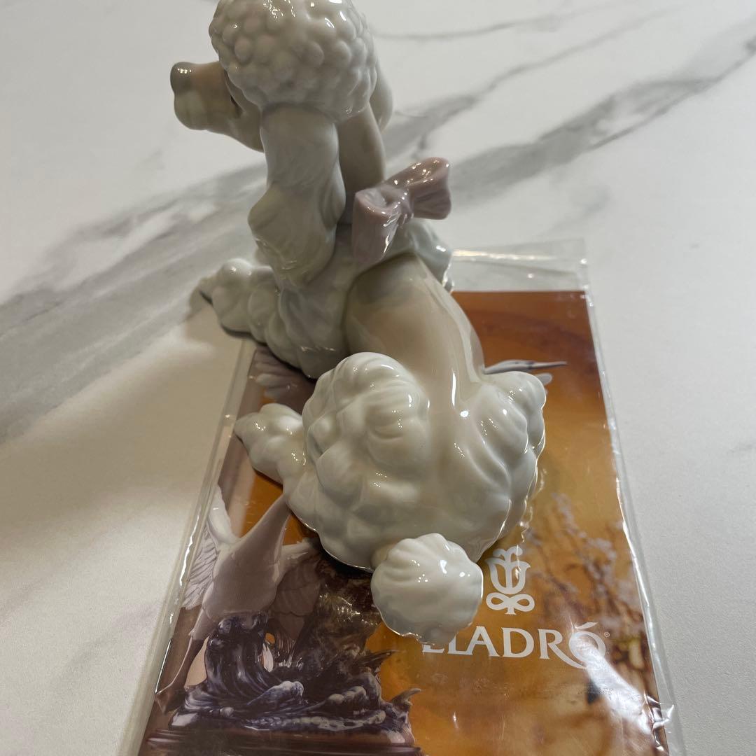 【美品】　廃盤　リアドロ　プードル　陶器　置物