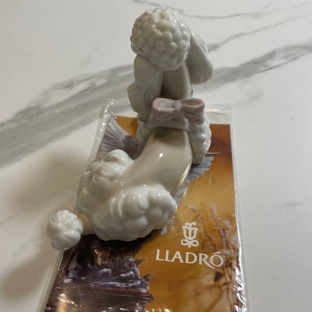 【美品】　廃盤　リアドロ　プードル　陶器　置物