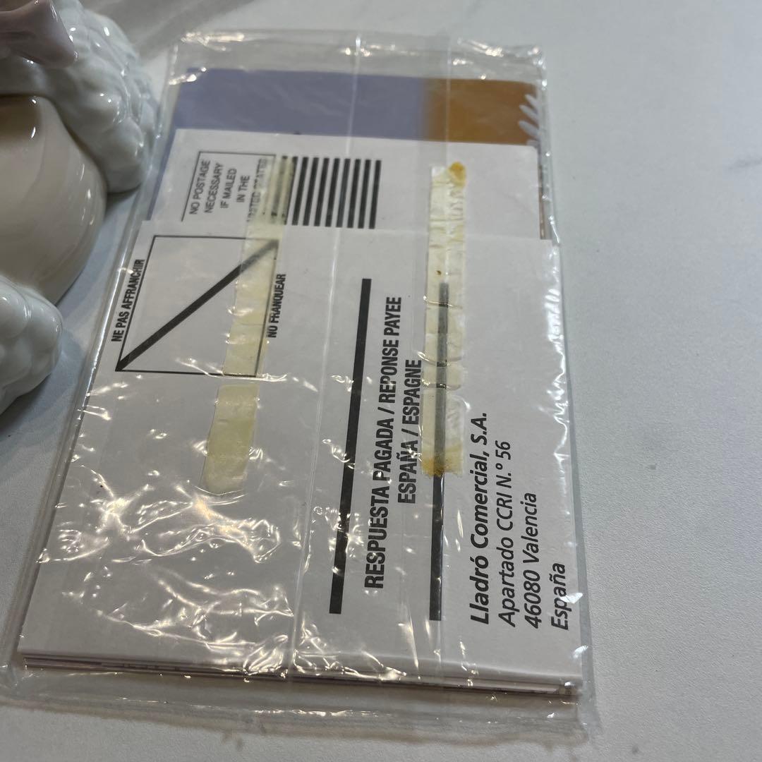 【美品】　廃盤　リアドロ　プードル　陶器　置物