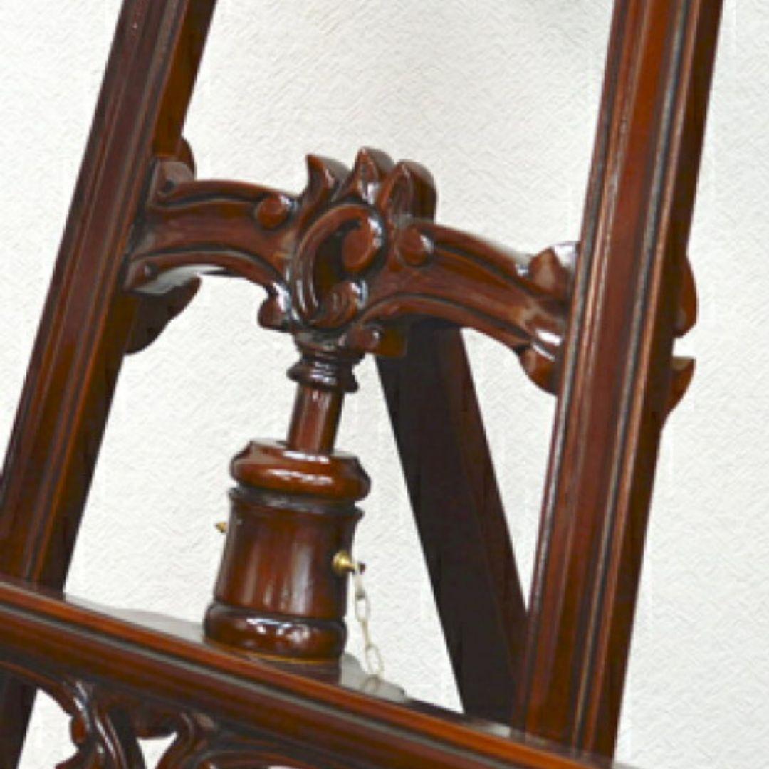 世界三大銘木　最高級マホガニー仕様　『スタンドメニューボード』　絵画　彫刻仕上げ