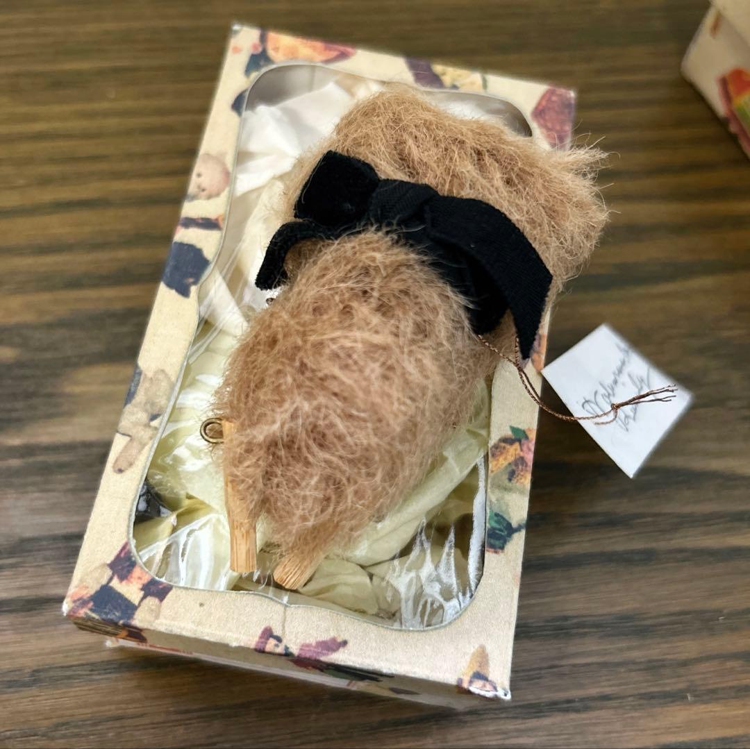 野ばら社　ぬいぐるみ　テディベア　ミニチュア　アンティーク風BOX