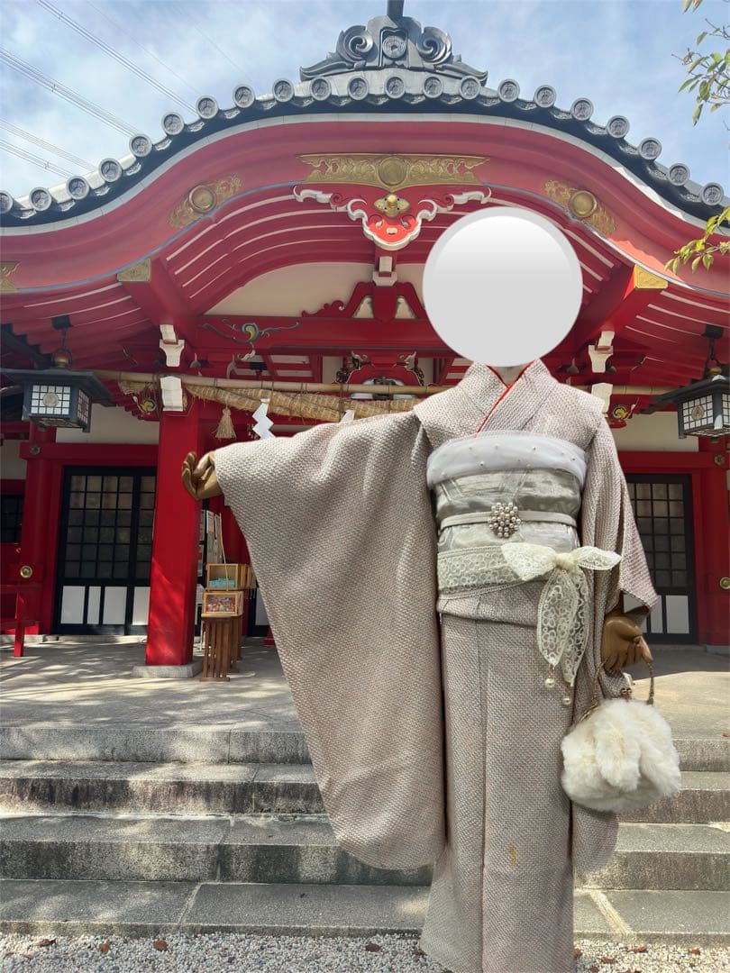 高級　総絞り　着物　フルセット　七五三　7歳