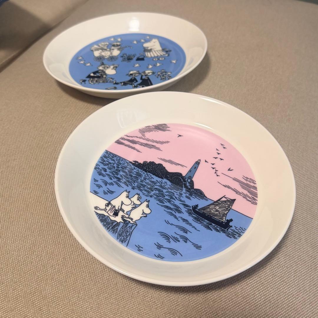 ARABIA アラビア ムーミン プレート ナイトセーリング＆ピース 19cm