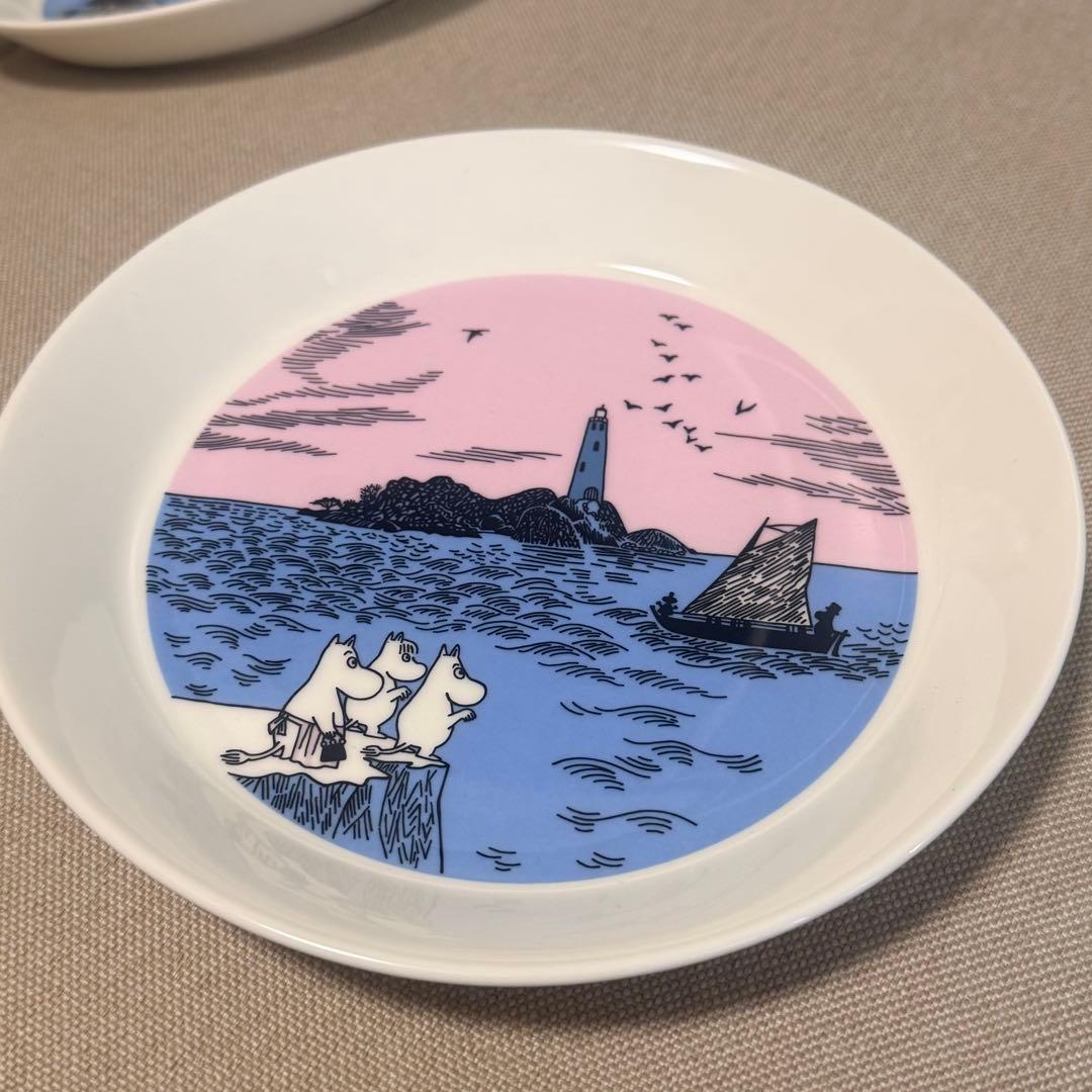 ARABIA アラビア ムーミン プレート ナイトセーリング＆ピース 19cm