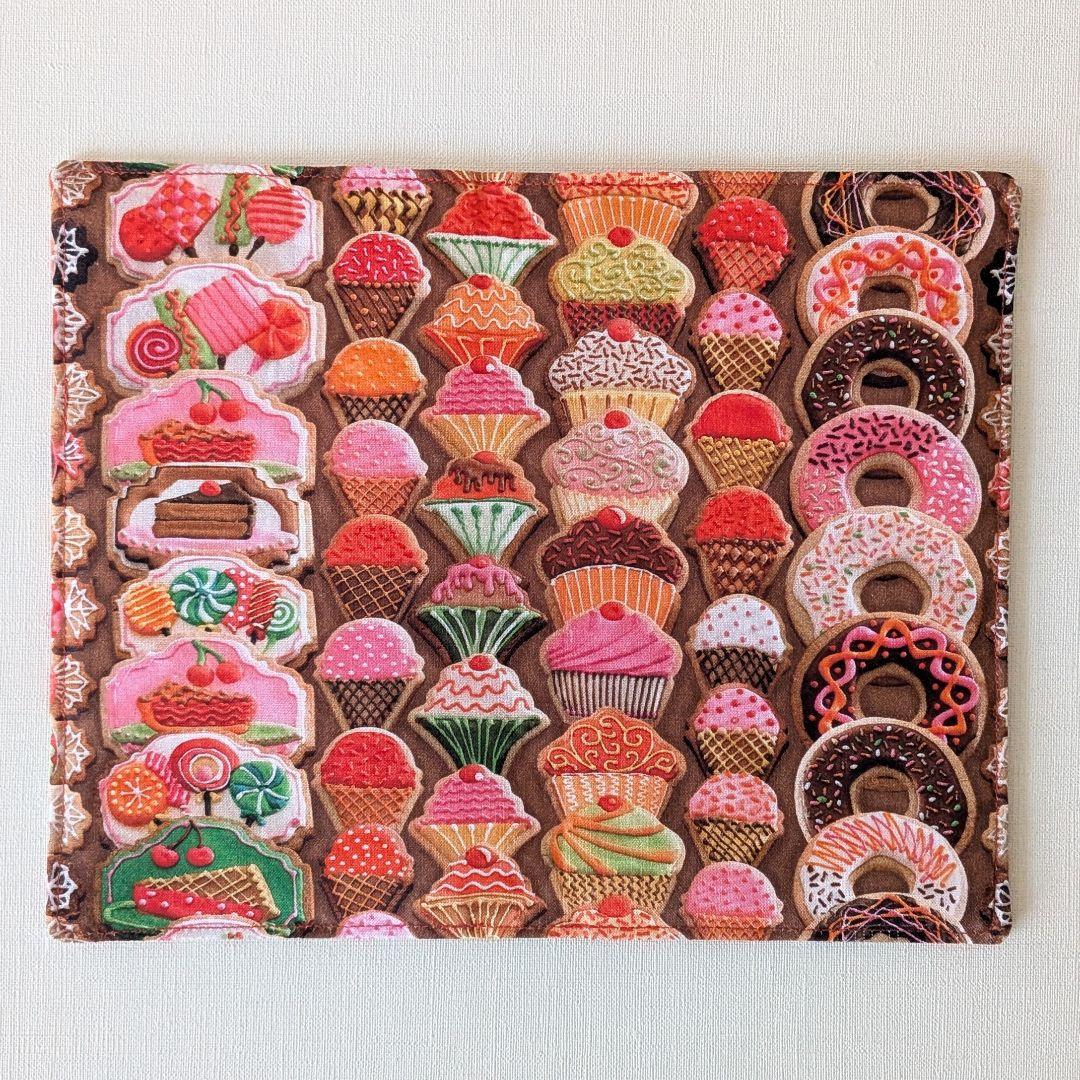 ハンドメイド　通帳ケース　お薬手帳ケース　USAコットン