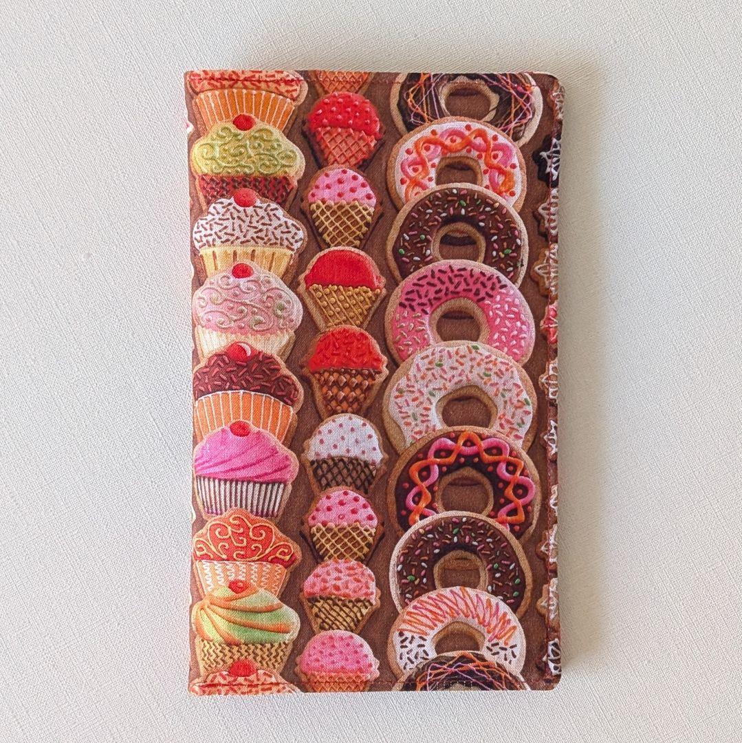 ハンドメイド　通帳ケース　お薬手帳ケース　USAコットン