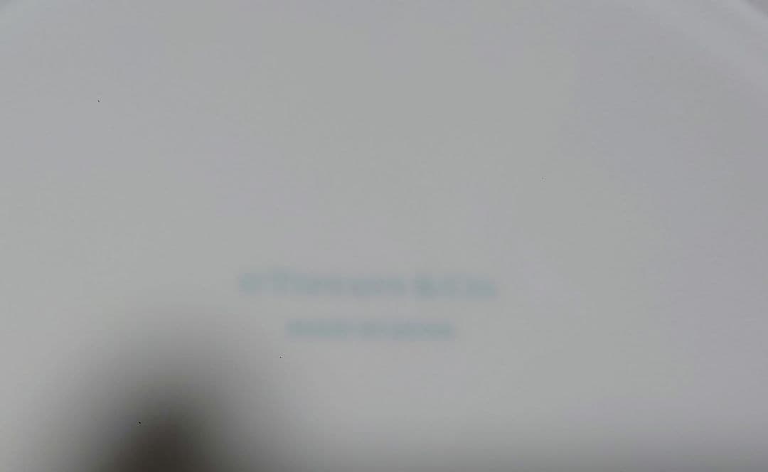 TIFFANY プラチナブルーバンド デザートプレート 2枚