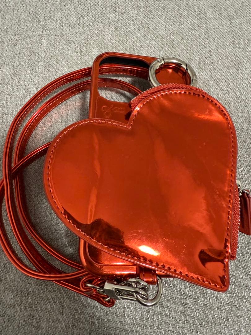 iPhoneアクセサリー ajew glow heart pocket case 16pro