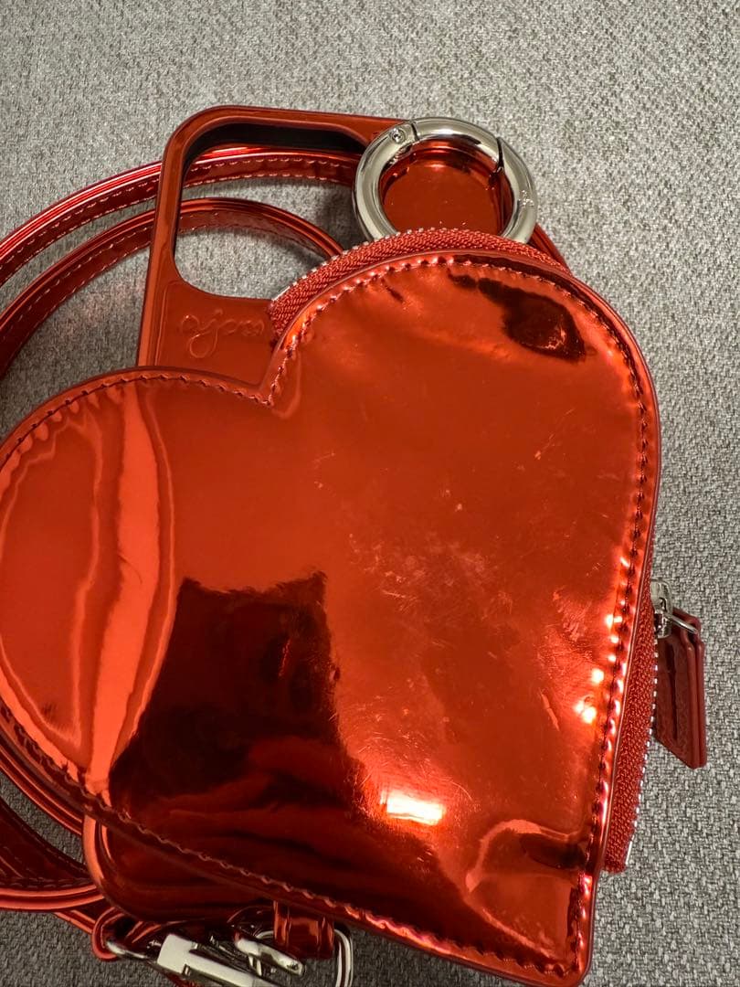 iPhoneアクセサリー ajew glow heart pocket case 16pro
