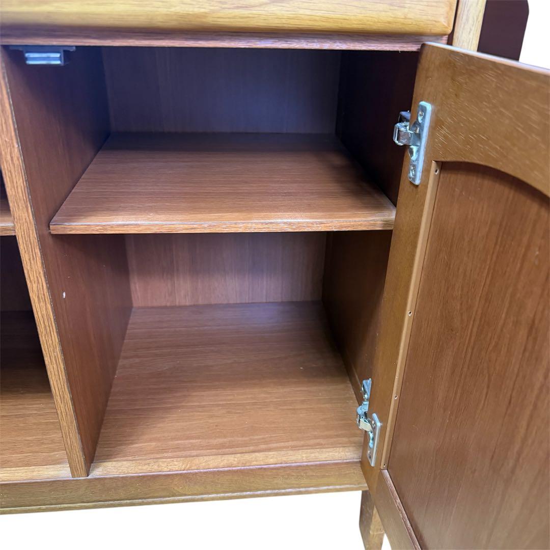 【美品】Karimoku カリモク 家具 木製 電話台 キャビネット FAX台