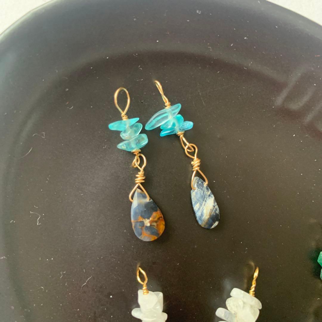 265.プレゼント企画！14kgf天然石チャームセット3種