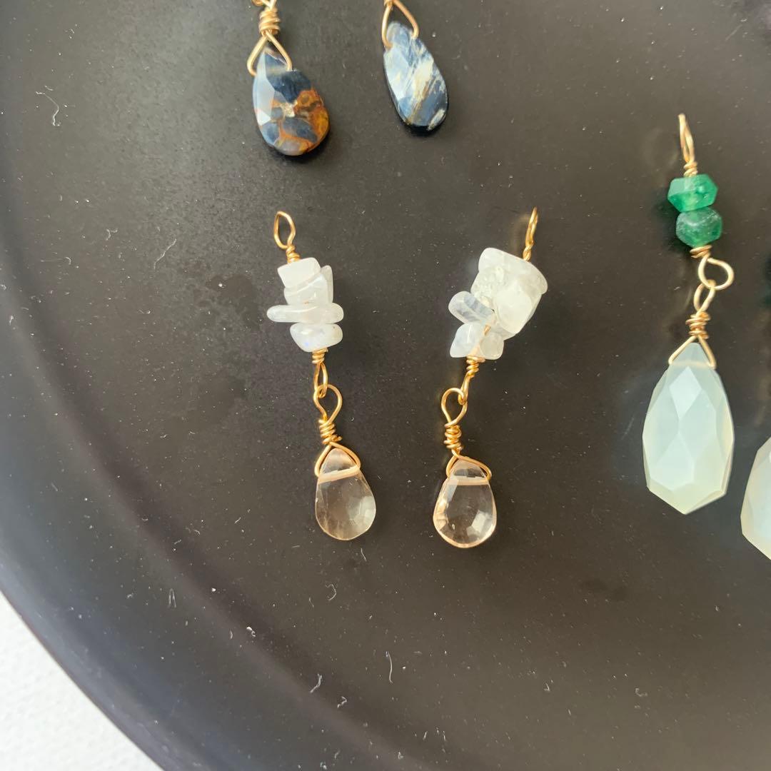 265.プレゼント企画！14kgf天然石チャームセット3種