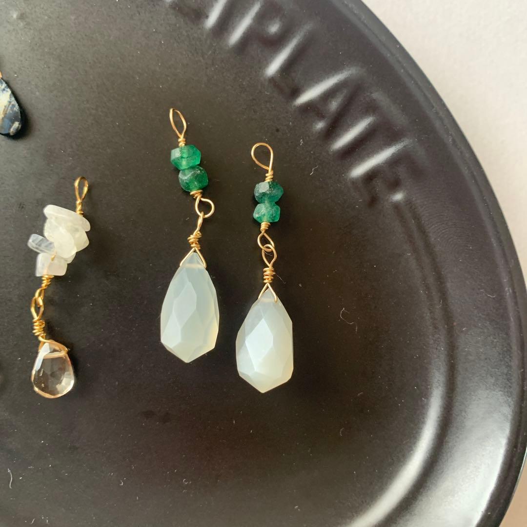 265.プレゼント企画！14kgf天然石チャームセット3種