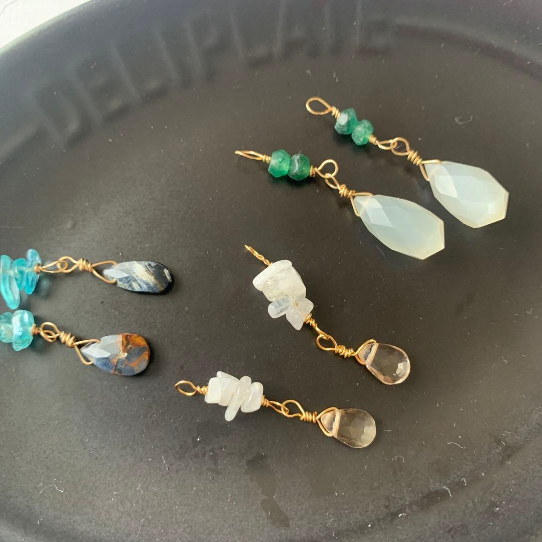 265.プレゼント企画！14kgf天然石チャームセット3種