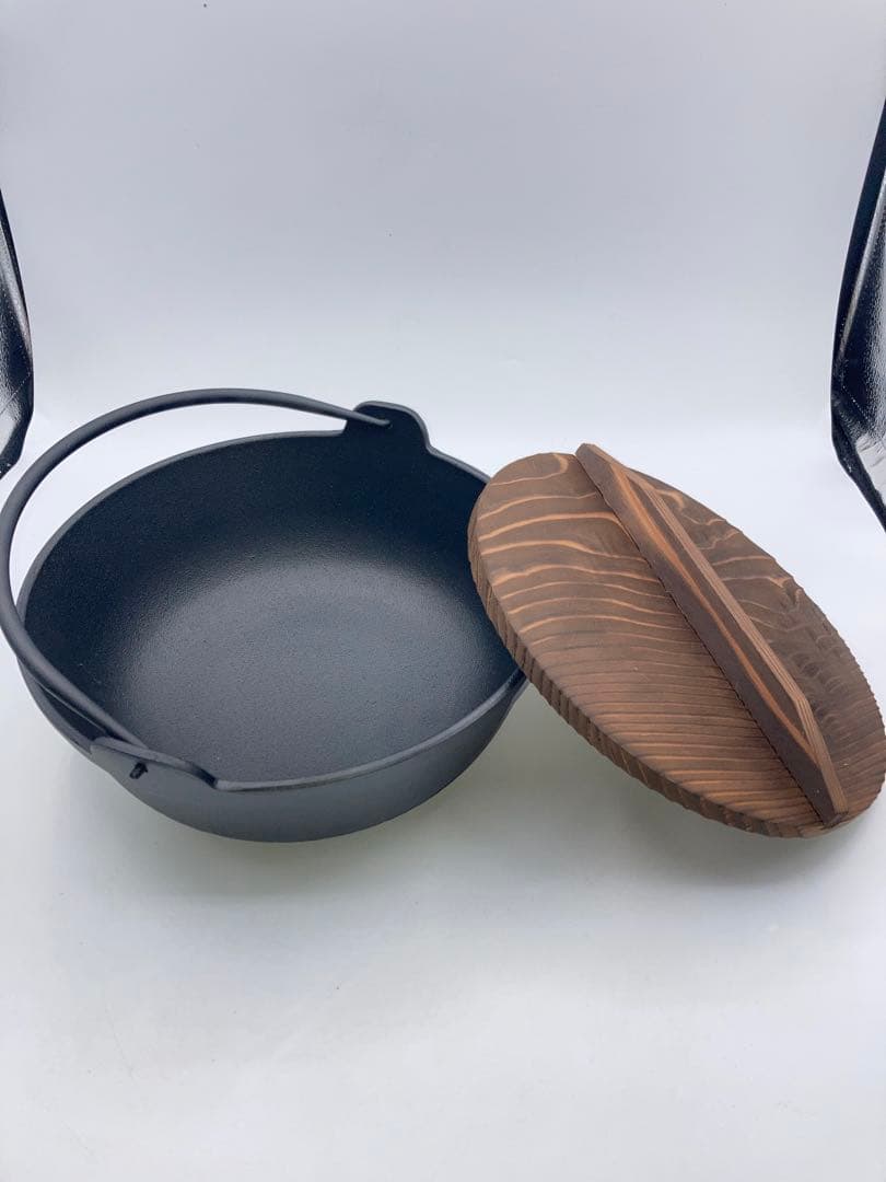 新品　南部鉄器⭐︎ 及源鋳造 盛栄堂　煮込み鍋　24㎝　木蓋　お国自慢鍋