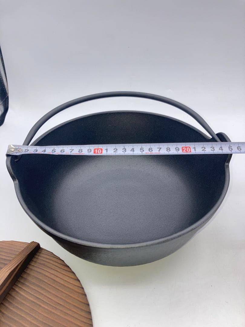 新品　南部鉄器⭐︎ 及源鋳造 盛栄堂　煮込み鍋　24㎝　木蓋　お国自慢鍋