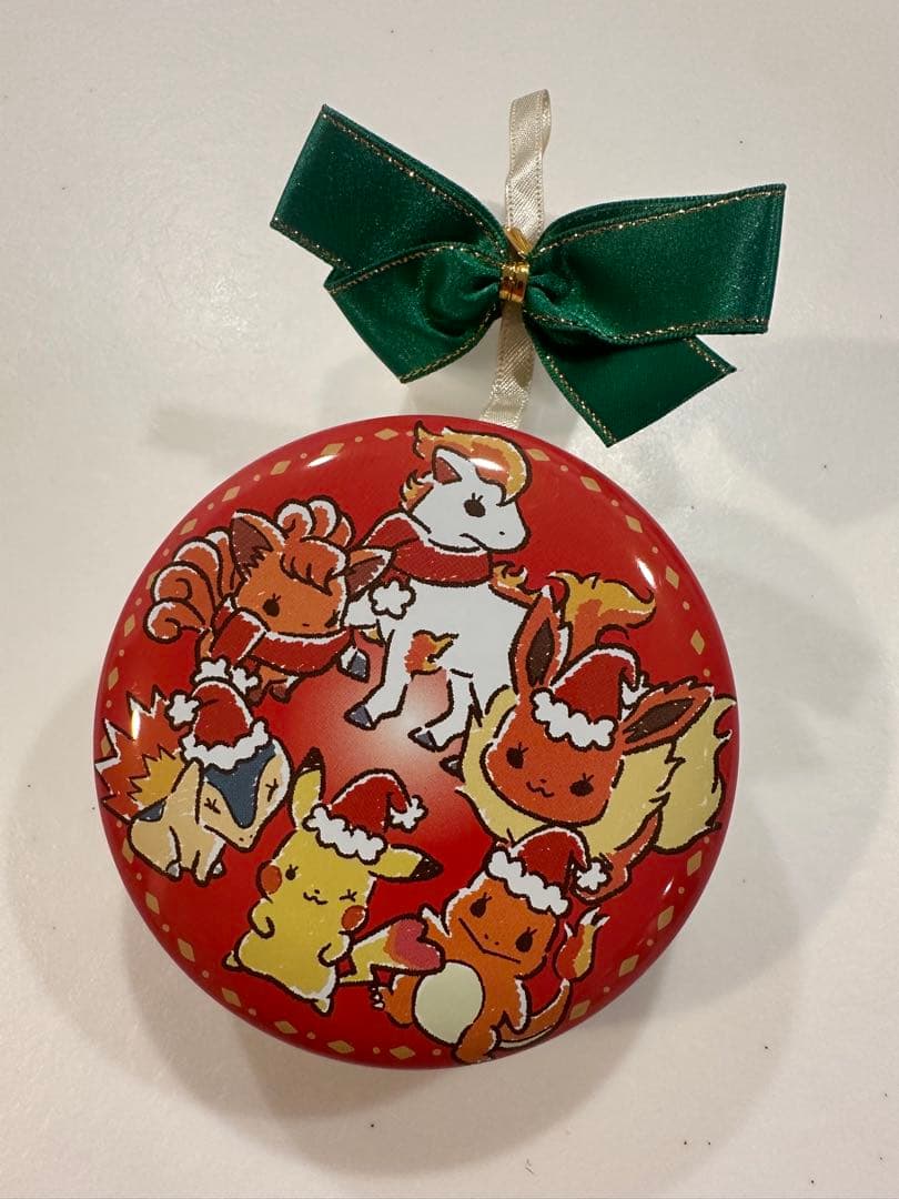 イッツデモ　ポケモン　クリスマスモチーフ　サークルタオル　オーナメント缶
