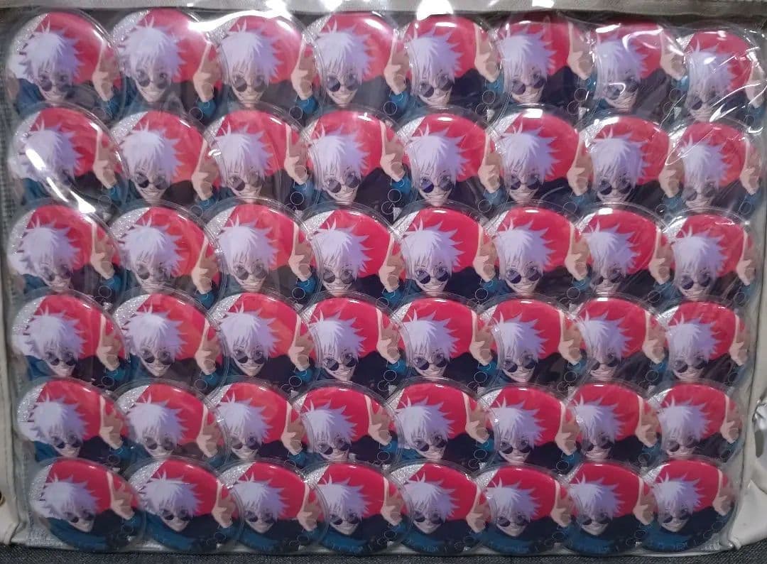 呪術廻戦　五条悟　じゅじゅフェス　缶バッジ48個　痛バ付き