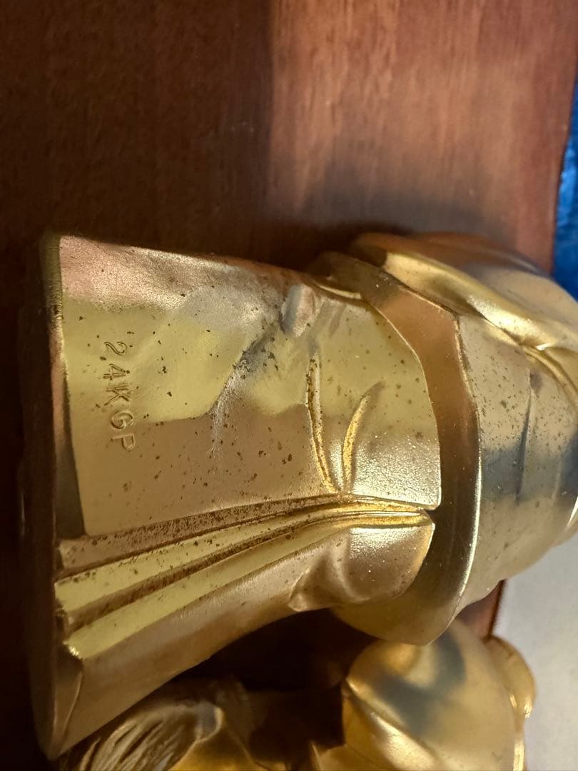 金色の日本伝統置物2体セット