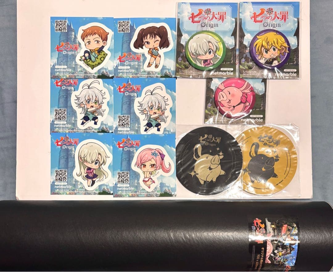 TGS2025 七つの大罪 ナナオリ オリジナル特大マウスパッド おまけ付き