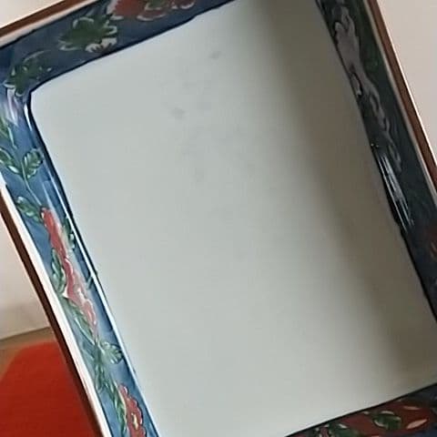 源右衛門⭐️驚きの染錦古代花蝶図 向付