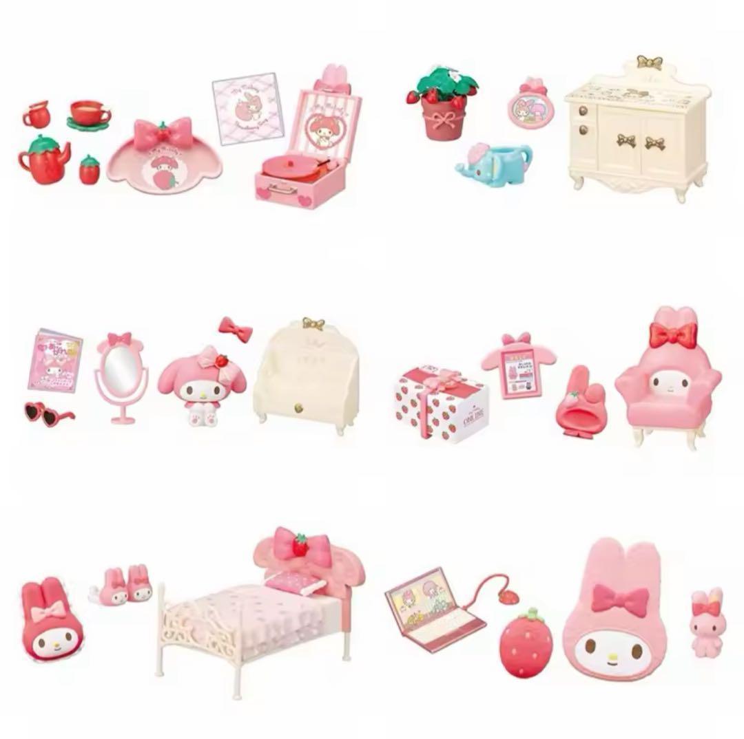 Re-Ment マイメロディといちごのお部屋✨8種コンプリート✨新品 冊子付き