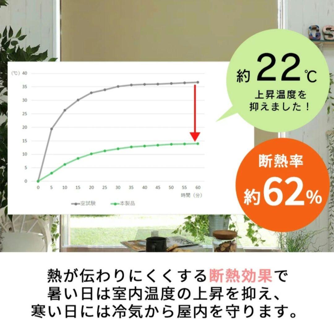 【美品】 断熱 ロールスクリーン 取付セット 167×206cm