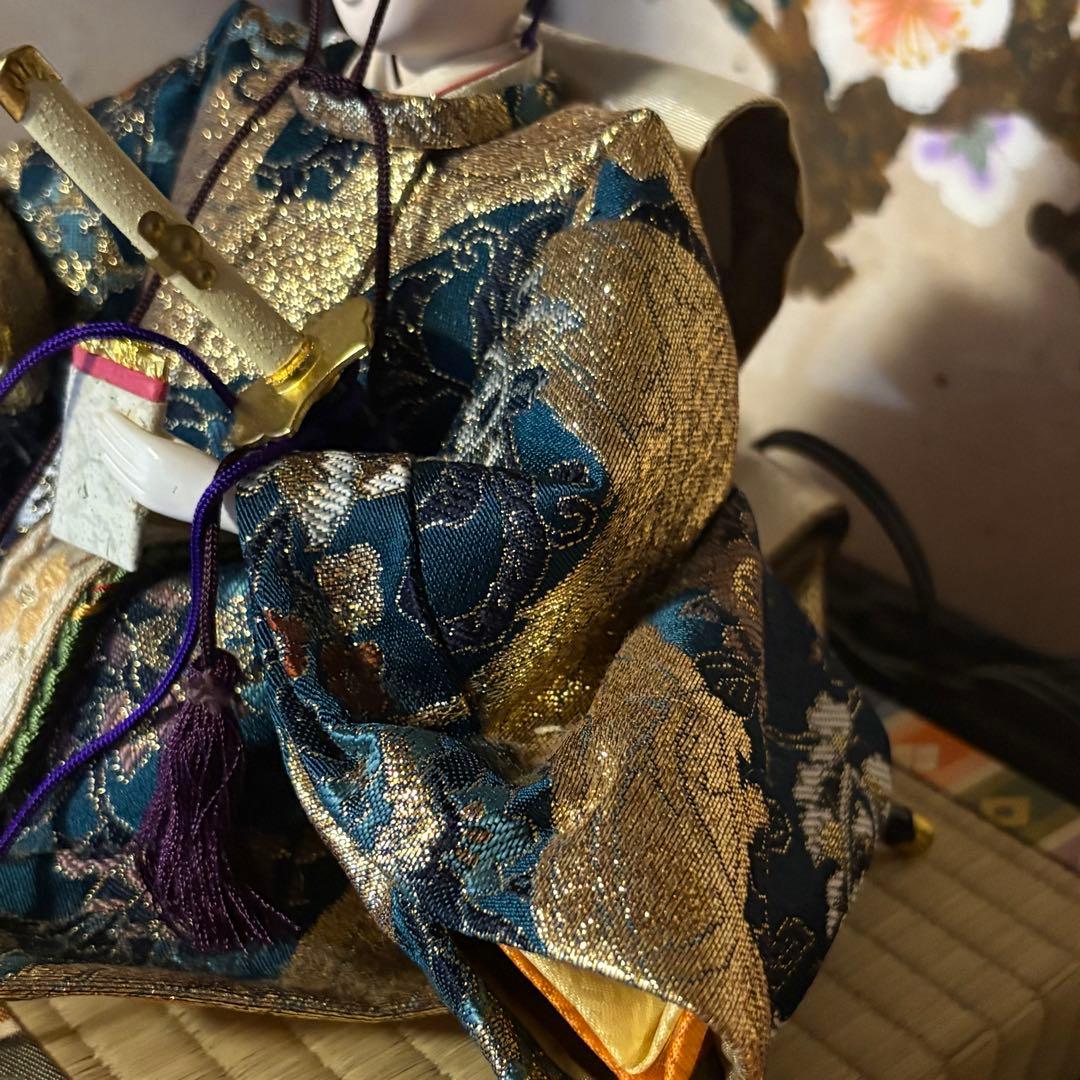 【佳月】雛人形 親王飾り 桜屏風付き フルセット