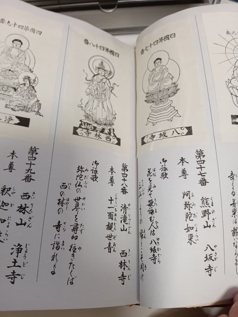 四国霊場八十八ヶ所本尊御影帳御影貼付済第１番札所〜第８８番札所昭和レトロ当時物
