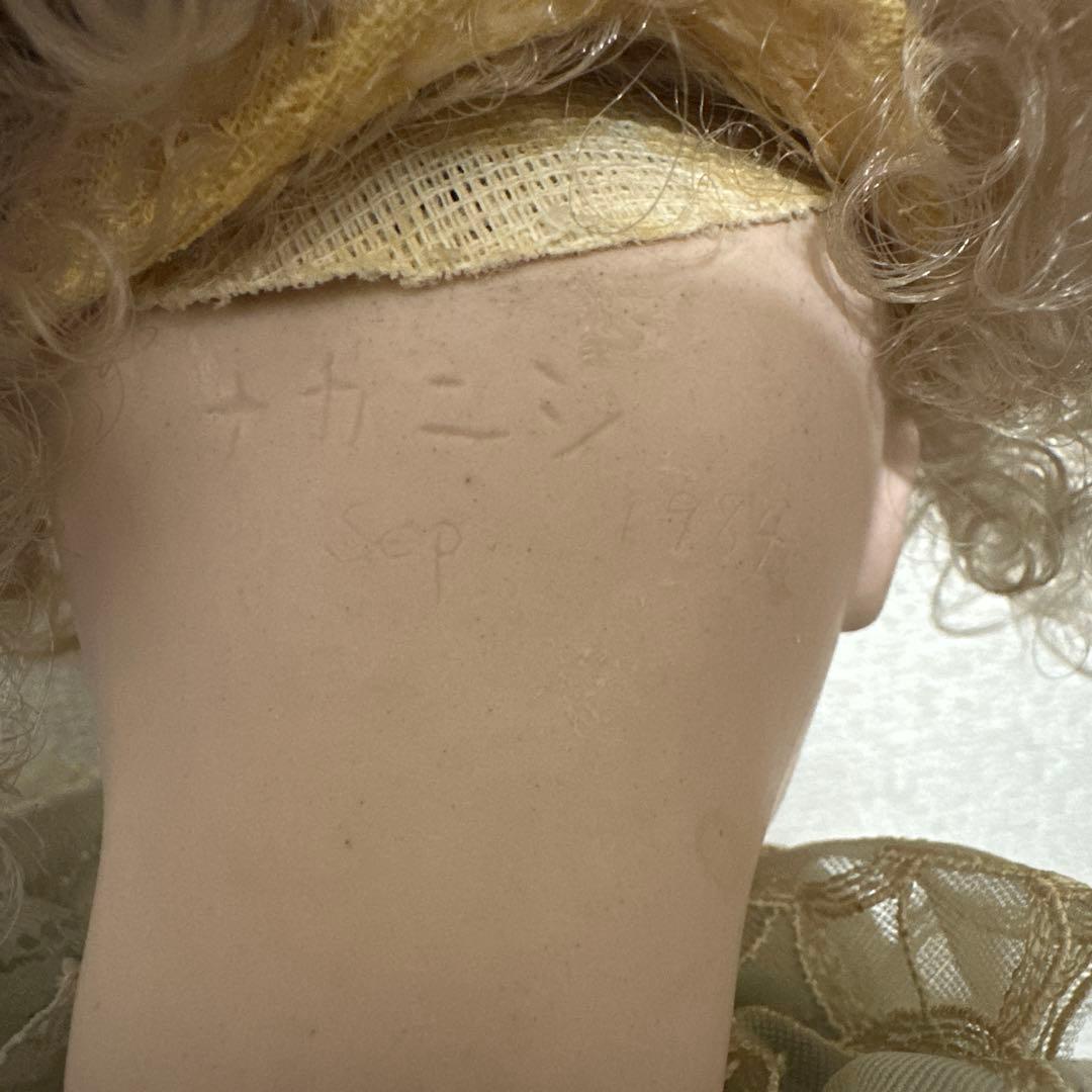 ビンテージ ビスクドール お人形 身長約47cm スタンド付き