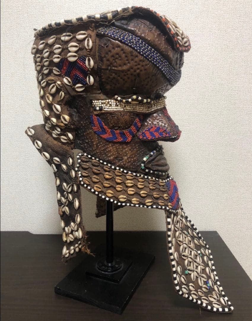 クバ族　マスク　アフリカ　仮面　アフリカンアート　プリミティブアート