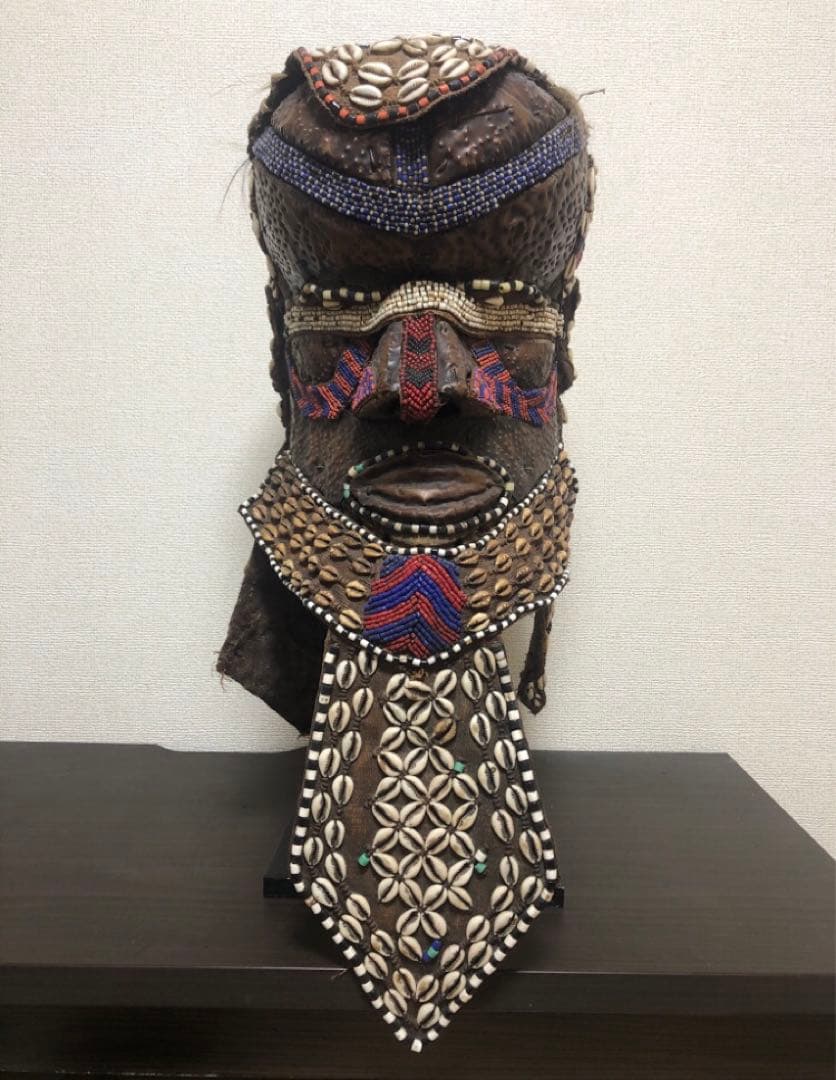 クバ族　マスク　アフリカ　仮面　アフリカンアート　プリミティブアート