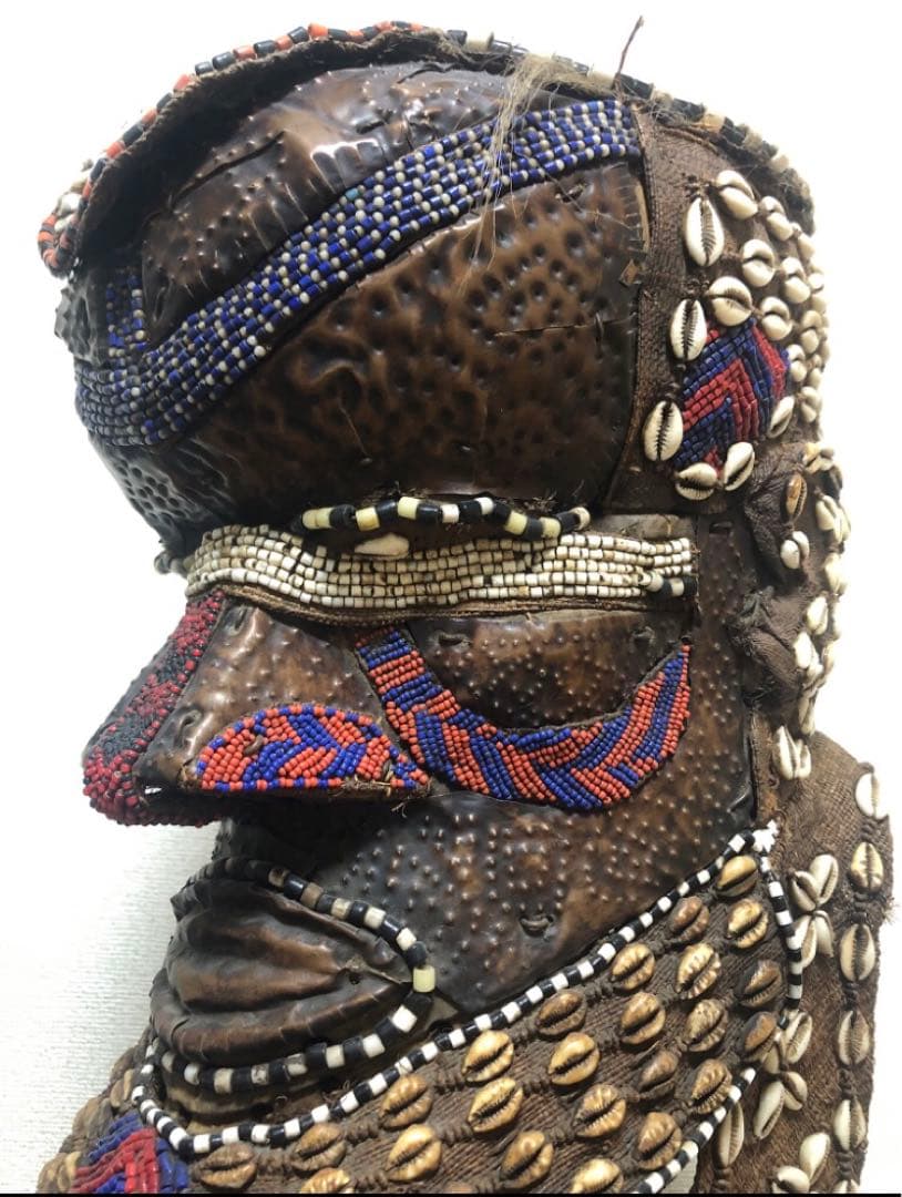 クバ族　マスク　アフリカ　仮面　アフリカンアート　プリミティブアート