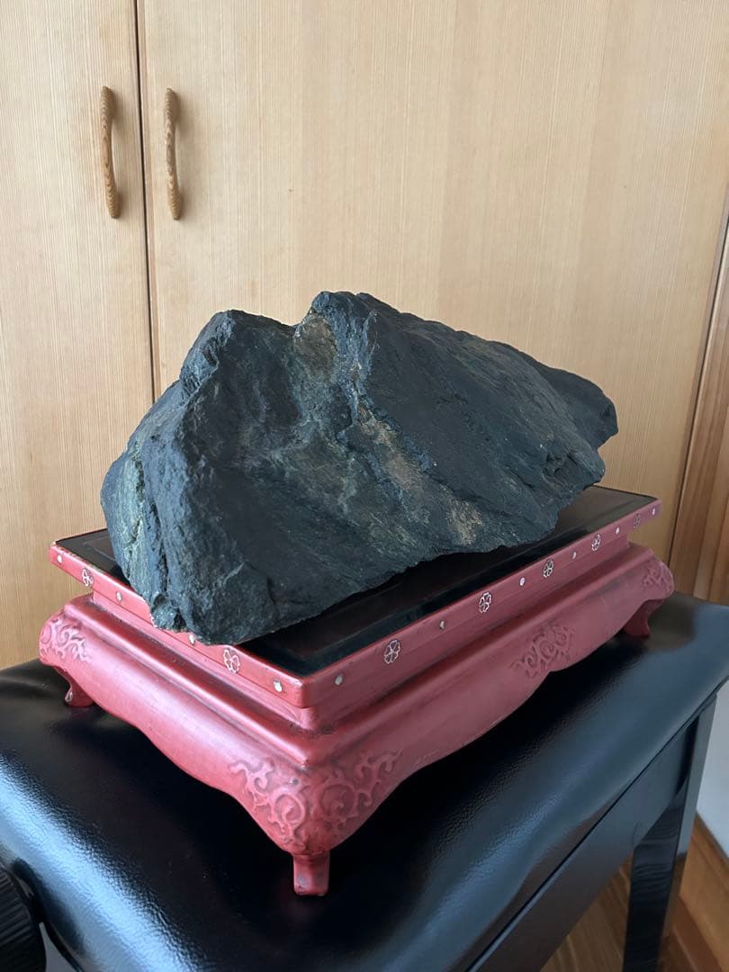 大型　神居古潭石　うぶ石　溜まり有り　重さ約１６kg