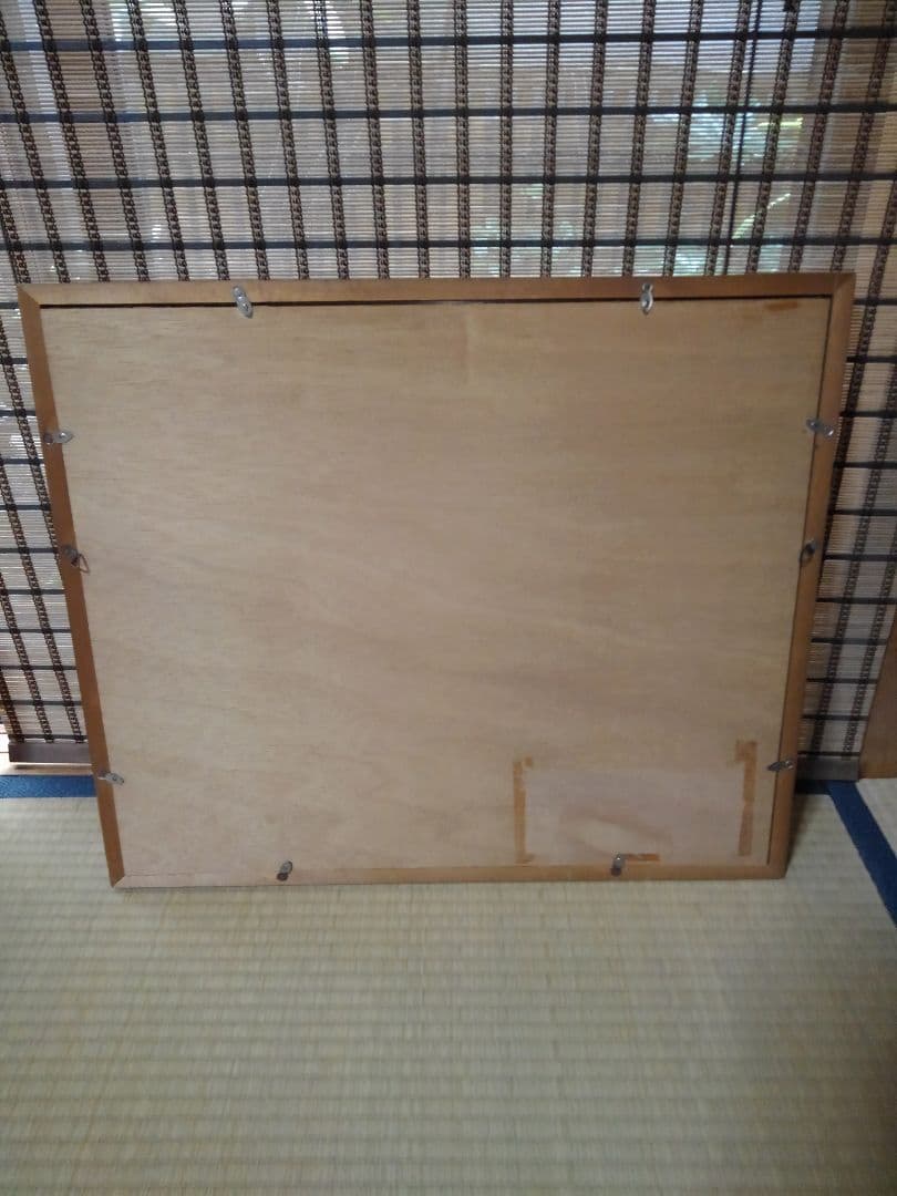 アンティーク　宝石画　貴石画　天然石　陶器絵画