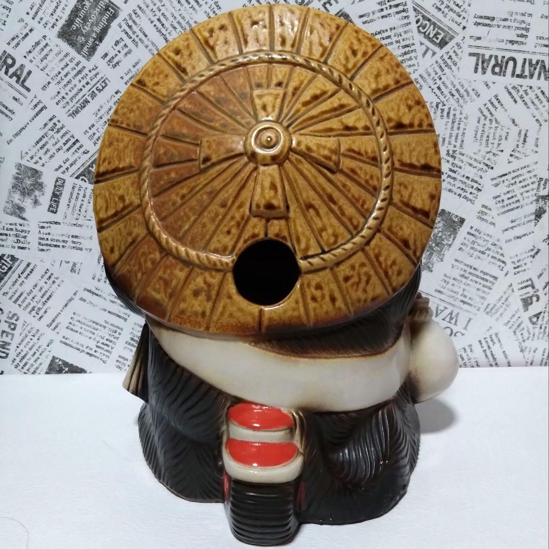 信楽焼「バイクたぬき」陶器 置物