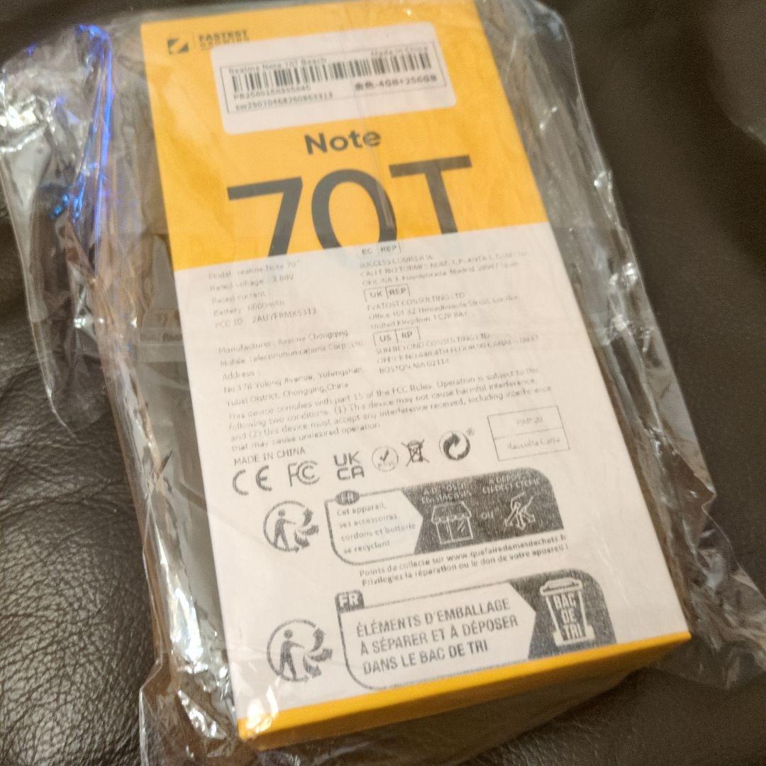 お値下不可！Realme Note 70T 4GB+256GB(ゴールド)
