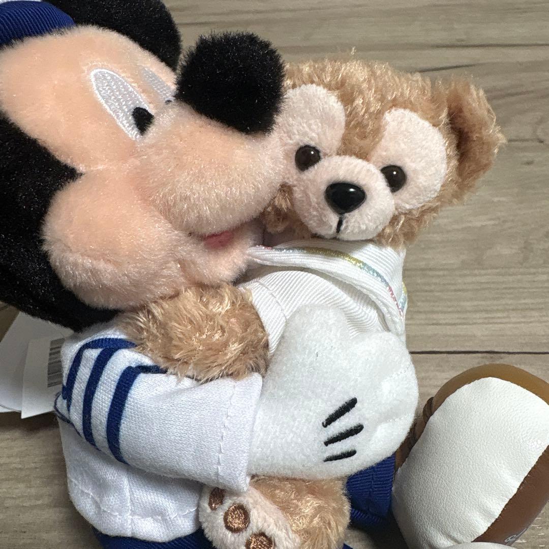 ハートフェルトレターズオブフレンドシップ ミッキー　ダッフィー　ぬいぐるみバッジ