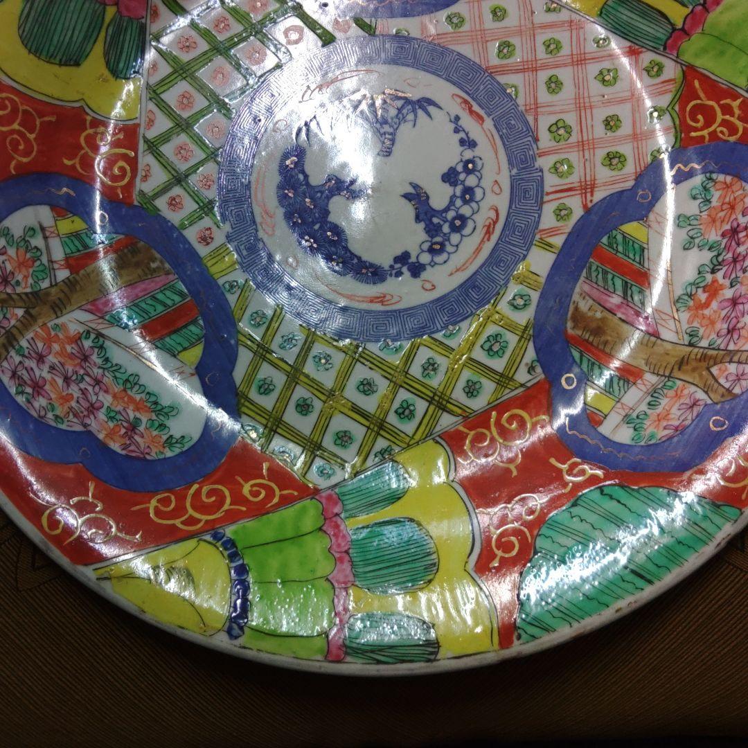 十錦色絵 大皿　37㎝