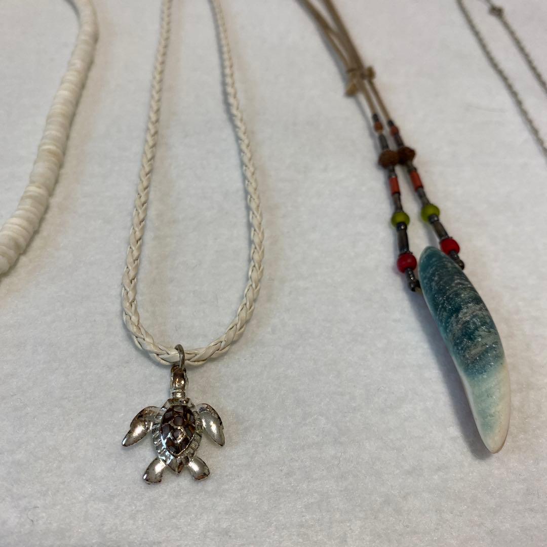 ネックレスセット 5点 夜光貝　貝　ホヌ