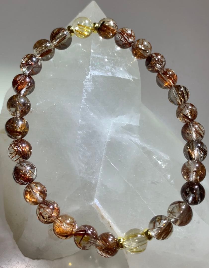 ⭐️高品質⭐️ルチルクォーツ　ブレスレット　　　　クリア度抜群‼️